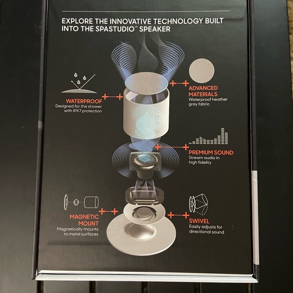 Sharper Image SpaStudio Bluetooth Speaker ~ NEW - Picture 6 of 6